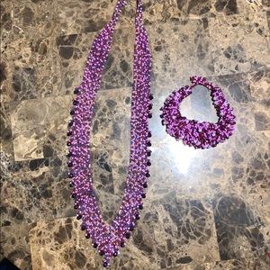 Handmade necklace and bracelet